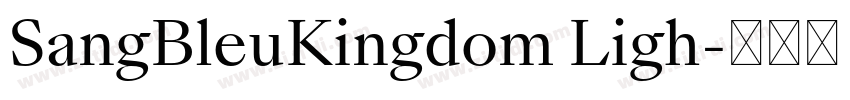 SangBleuKingdom Ligh字体转换